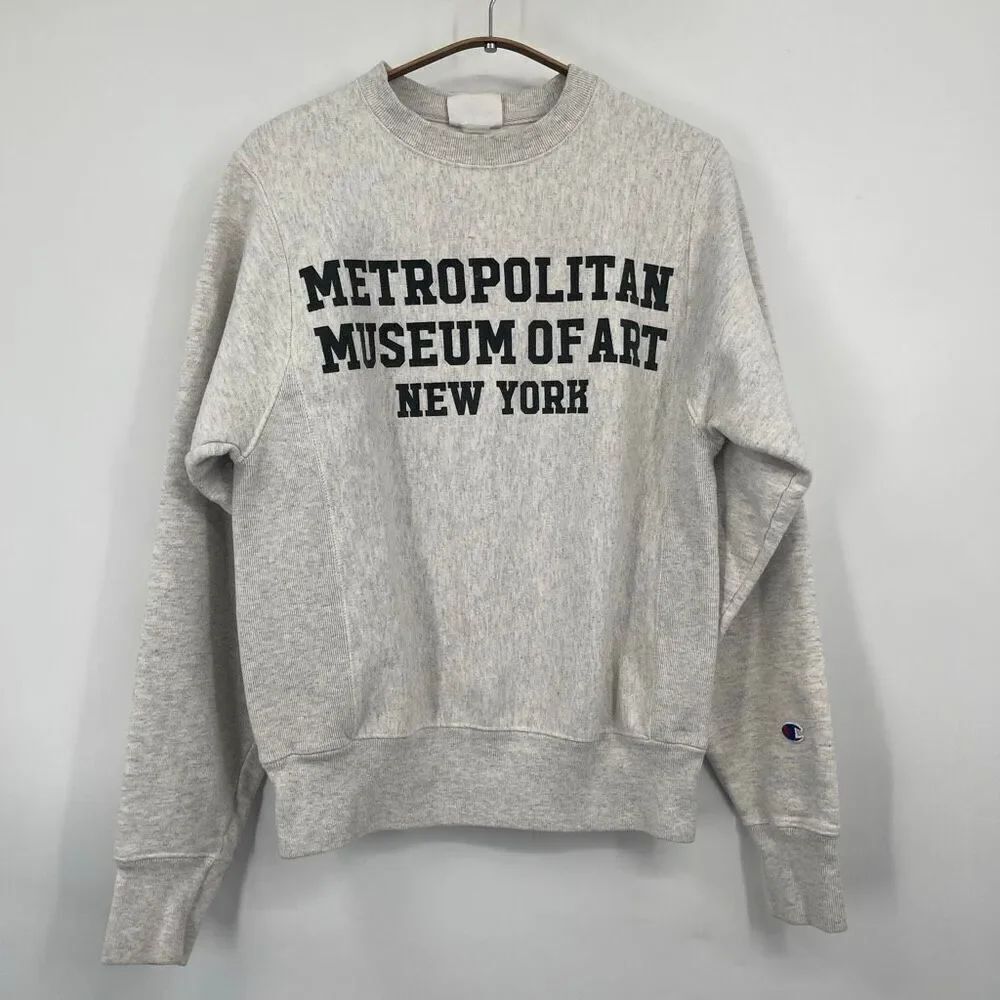 Champion Reverse Weave The Metropolitan Museum of Art sweatshirt in light gray v